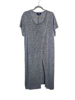 Nene Leakes Gray Textured Knit Tunic Top Size XL